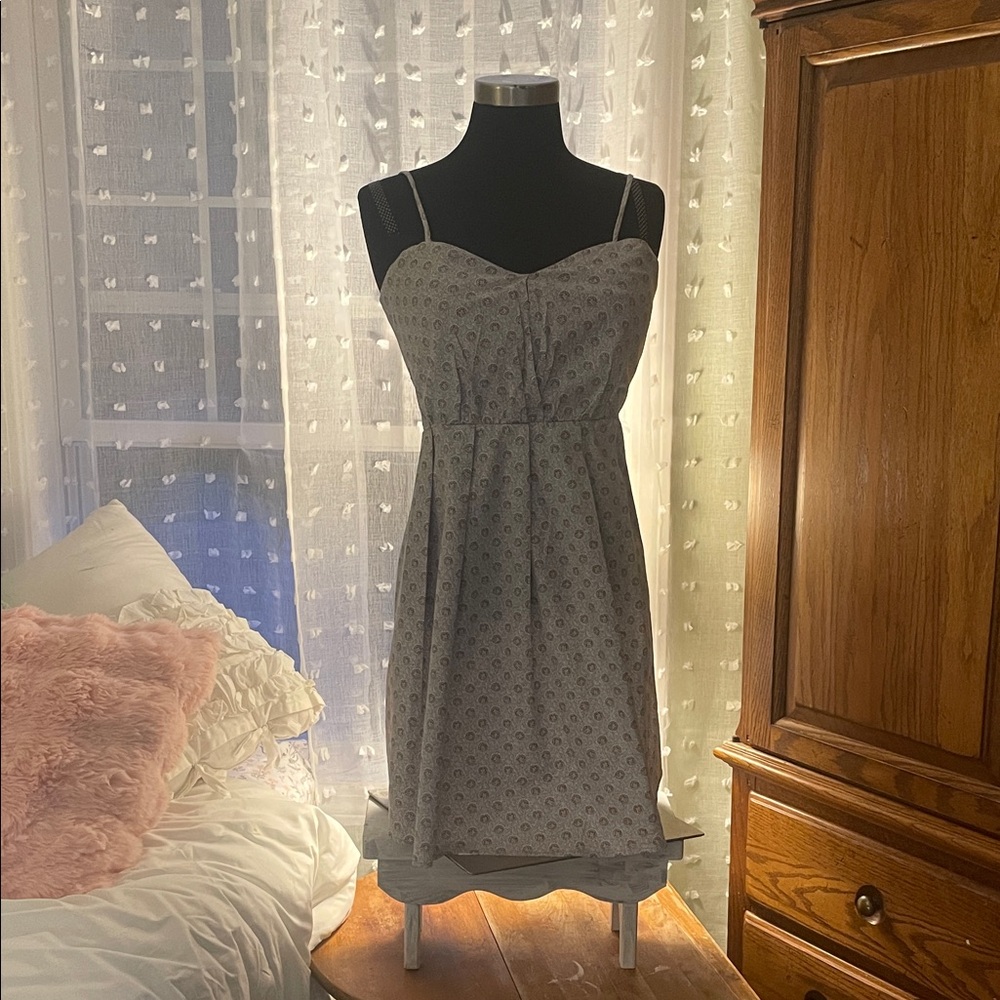 PJK Chic Light Blue Patterned Sun Dress size Medium.